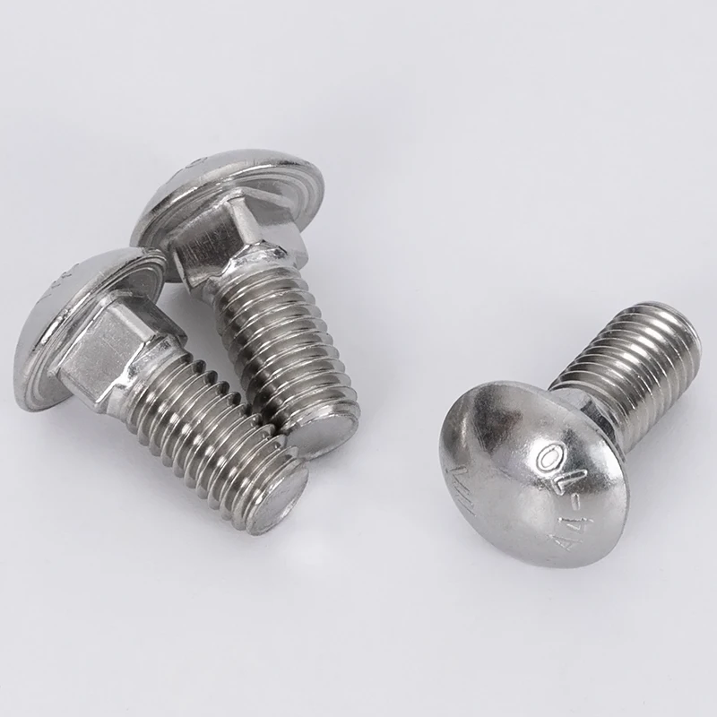 M6 M8 M10 M12 316 A4 Traliccio in acciaio inossidabile Testa tonda Collo quadrato Vite per carrello Bullone per allenatore a cupola