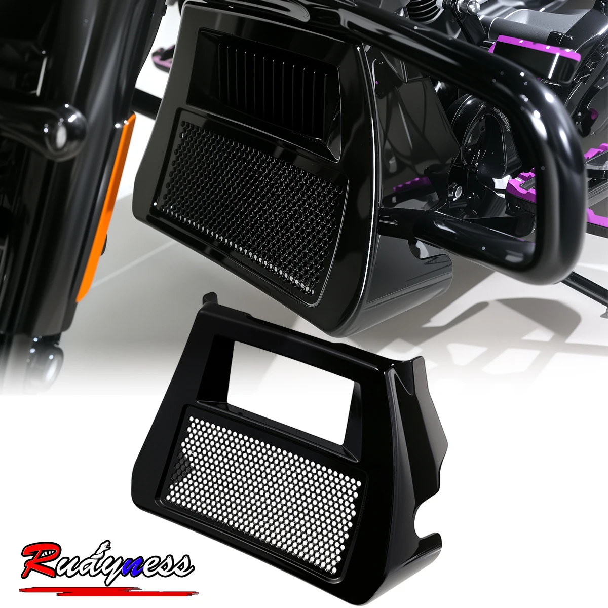 

Глянцевый черный спойлер для нижнего подбородка, обтекатель для Harley Touring Street Road Glide FLHXSE FLTRXSE 2023 2024 2025