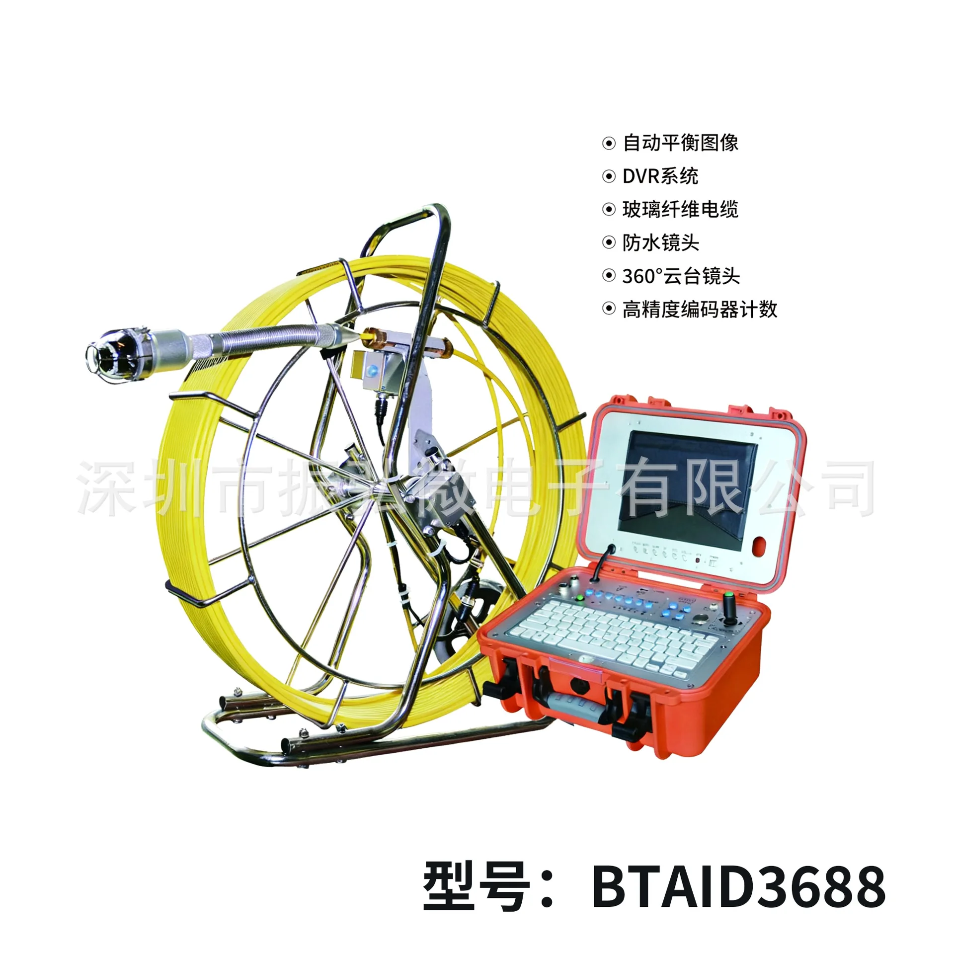 High definition industrial pipeline inspection endoscope wireless positioning camera video sewer waterproof detector can turn