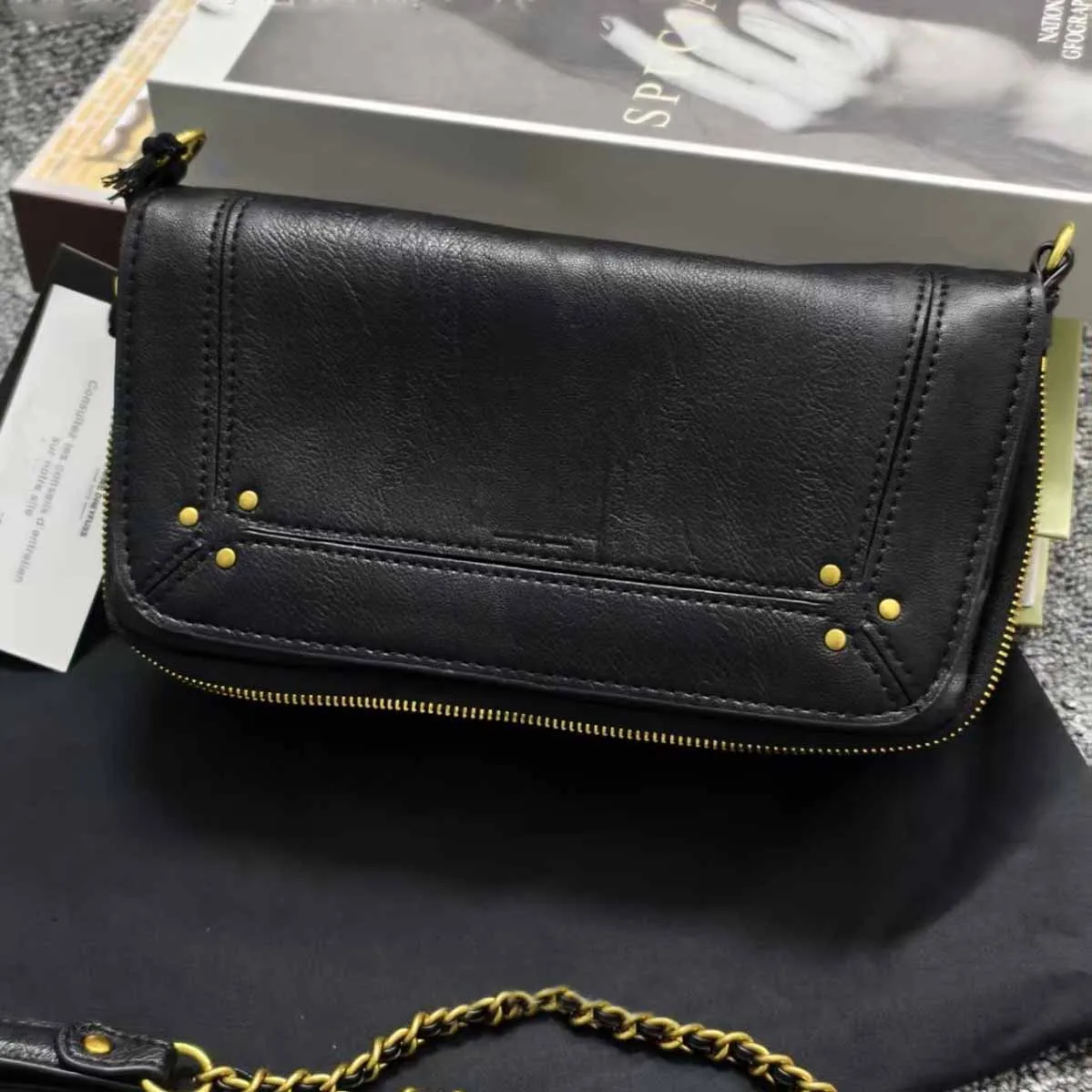 

New Women's Shoulder Bag or Cross Bag Removable Belt Braided and In Closed with Magnetic Leather Flaps Black