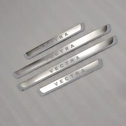 For Vauxhall Opel Vectra Door Sill Scuff Plate Guard Stainless Steel Kick Pedal Sticker Car Styling Accessories