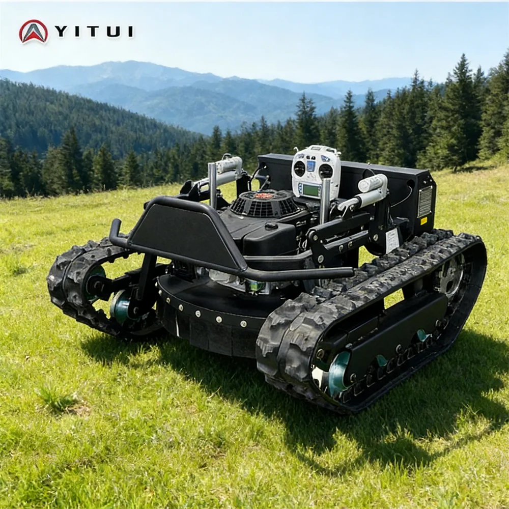 

Customized Multi-Functional Remote-Controlled Household Crawler Lawn Mower With Low Price And Suitable For Various Terrains