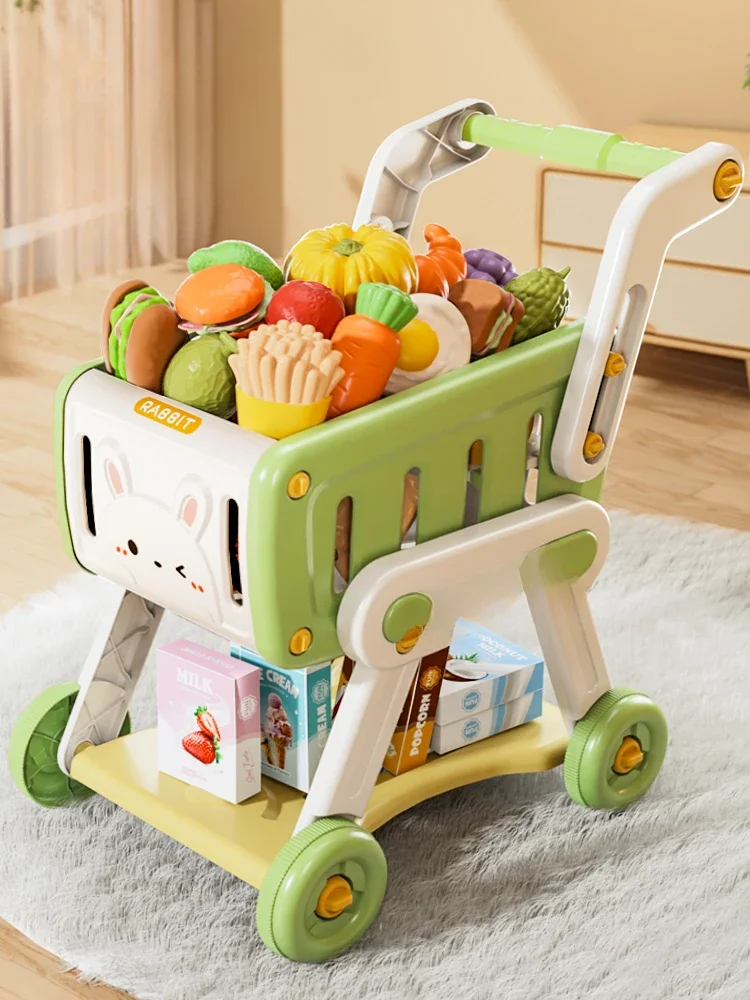 Shopping cart, toys, baby strollers, children's playhouses, fruit supermarkets, boys and girls' kitchens