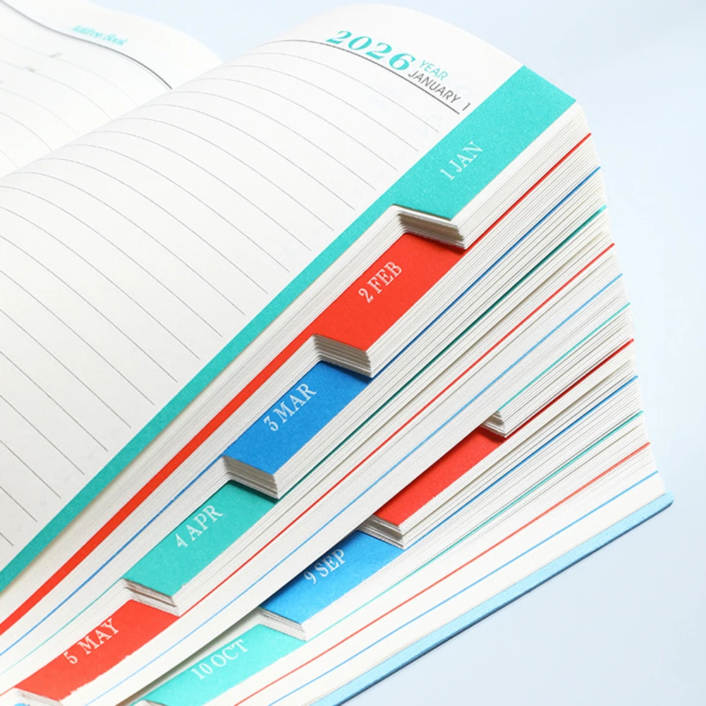 2026 กำหนดการหนังสือ A5 Size Planner Planner เตือนให้ทำรายการ Daily Planner เริ่มต้นได้ทุกเวลาบรรลุเป้าหมายของคุณ