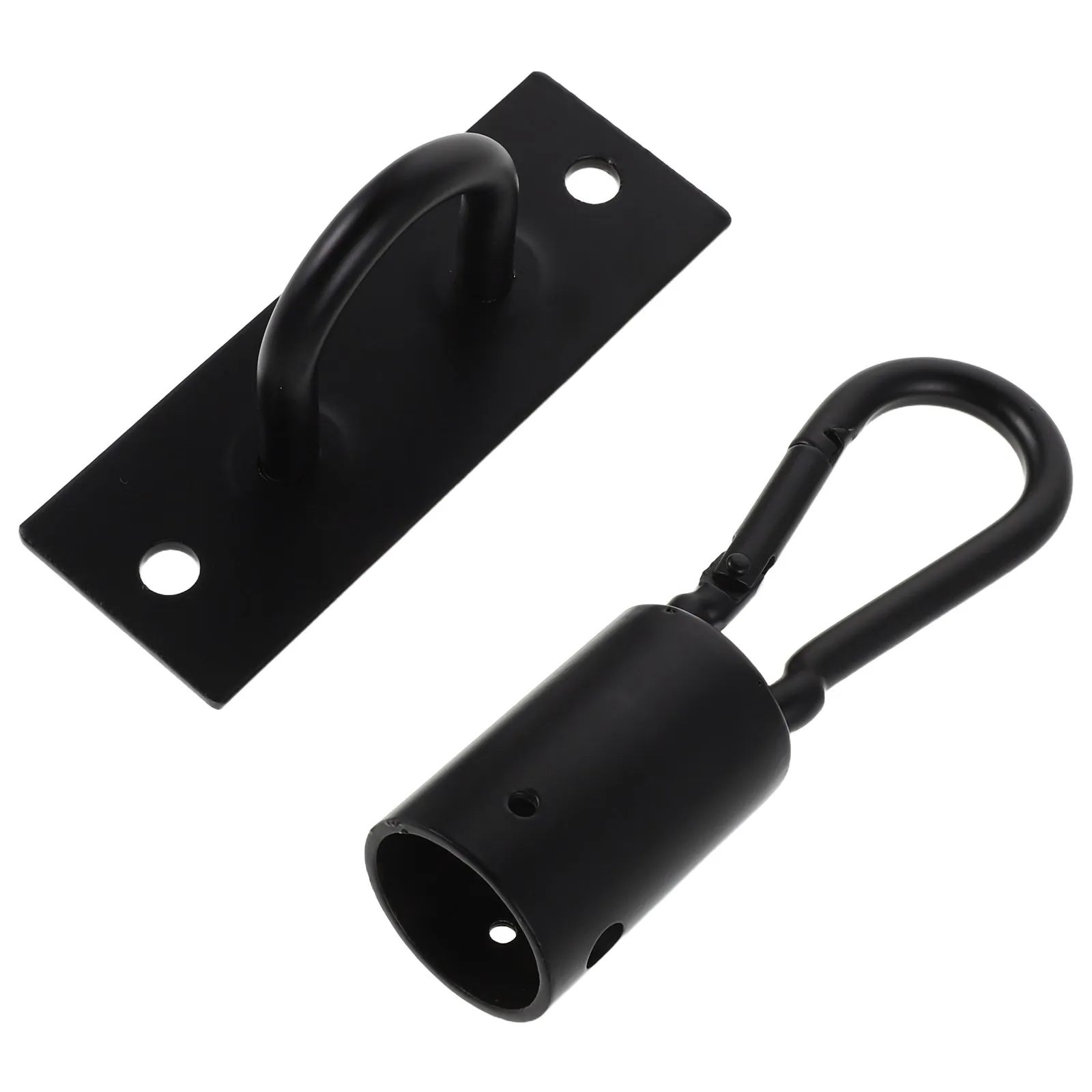 

2Pcs Ceiling Fan Mounting Plate Black Metal Heavy Duty Pendant Light Canopy Kit Chandelier Fixture Cover Plate for Home Use