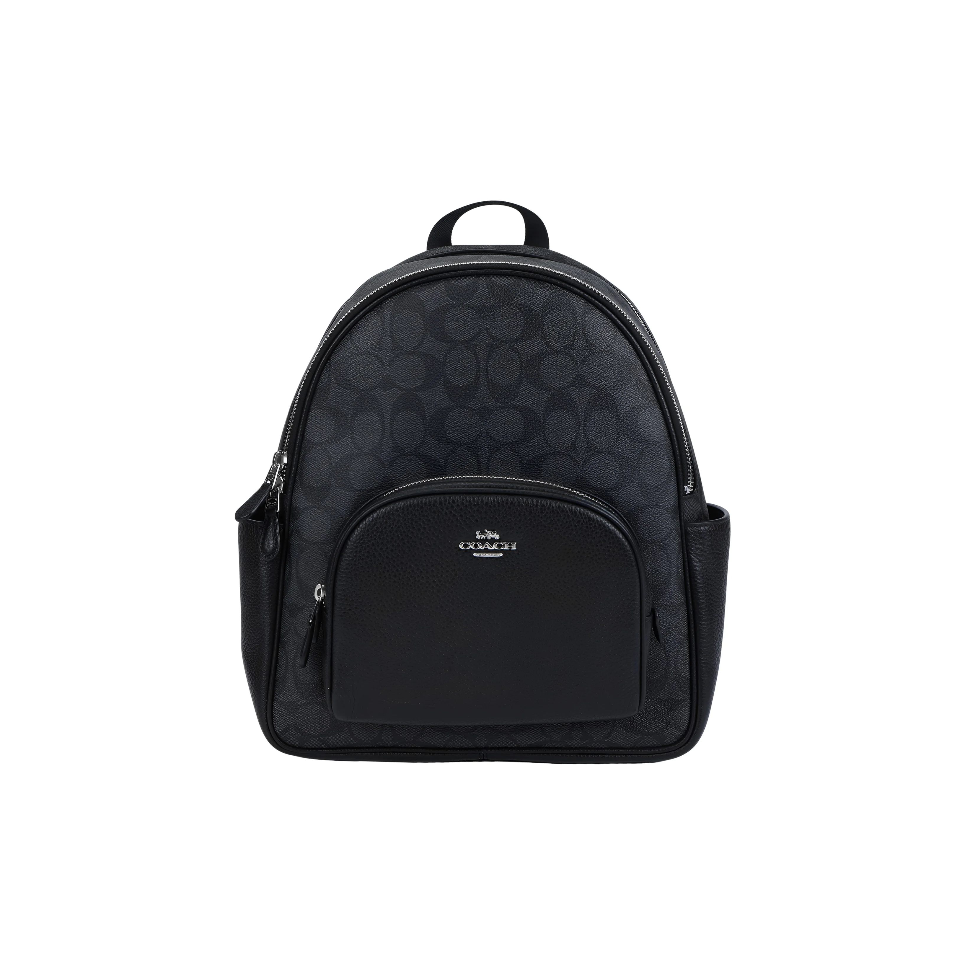 COACH Canvas With Leather Backpack Unisex Black 5671-SVTSQ