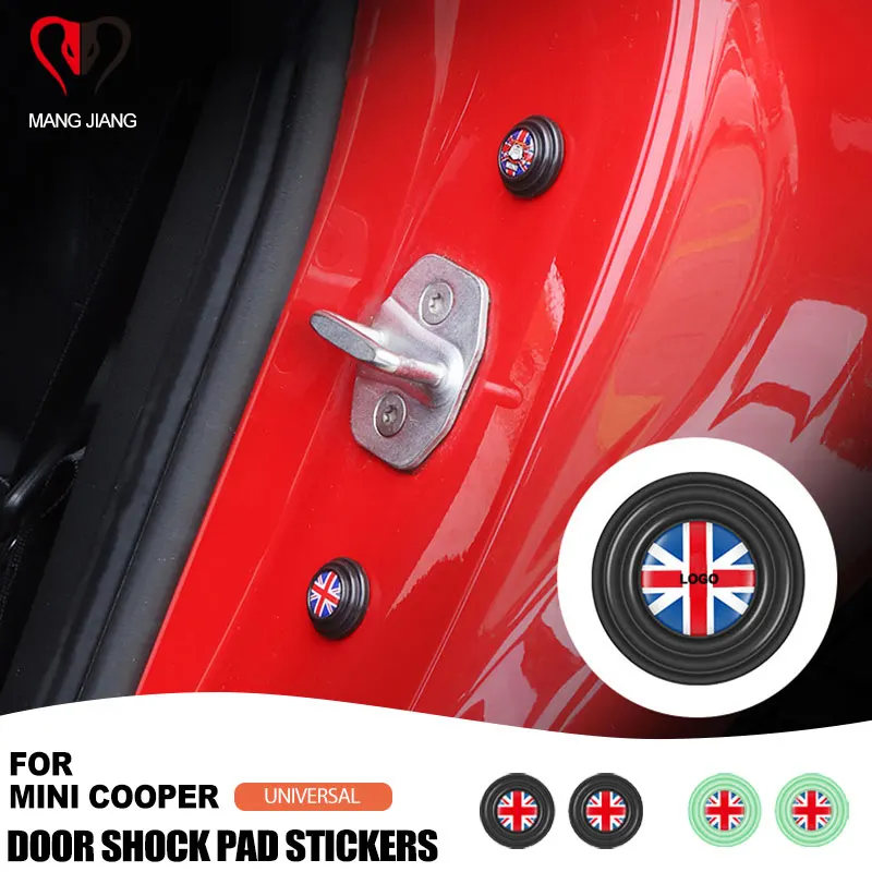 2PCS Universal For Mini Cooper F56 R60 Car Door Shock Stickers Bumper Protector Absorber Anti-Noise Buffer Auto Accessories