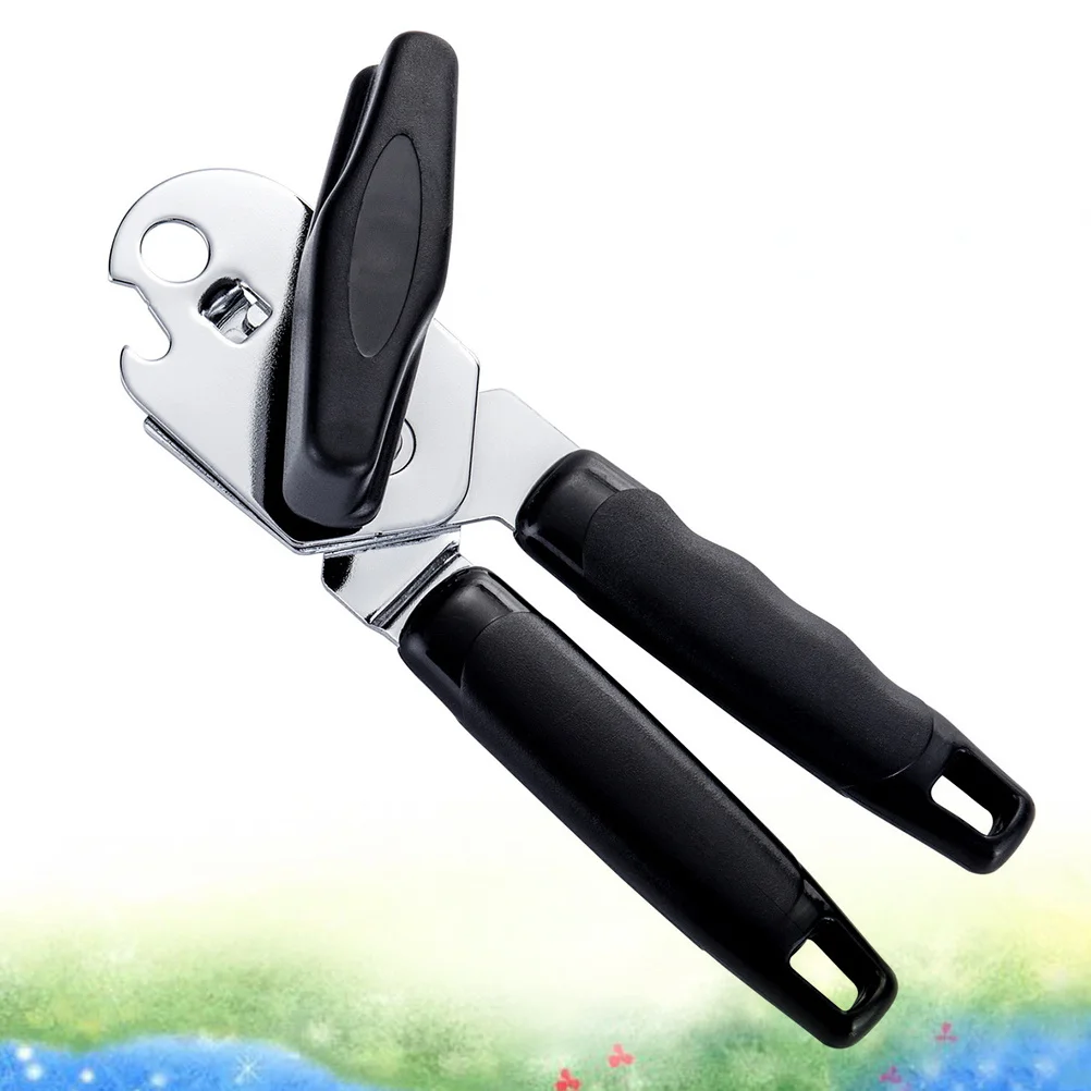 

1pc Can Opener Bottle Opener Portable Handheld Non-Slip High Carbon Alloy Stainless Steel Multi Function Can Lid Cutter For
