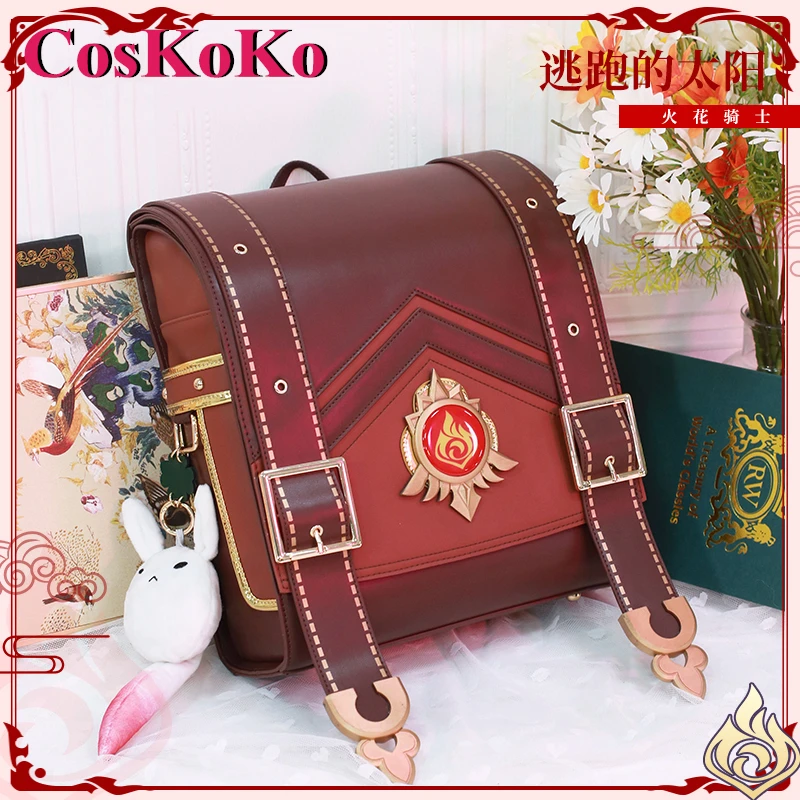 CosKoKo Klee Cosplay Anime Game Genshin Impact Spark Knight Lovely Fashion Bag Daily Preppy Commuter Fashion Backpack New