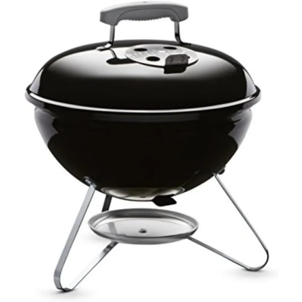 

Портативный 14-дюймовый угольный гриль Weber Smokey Joe черного цвета