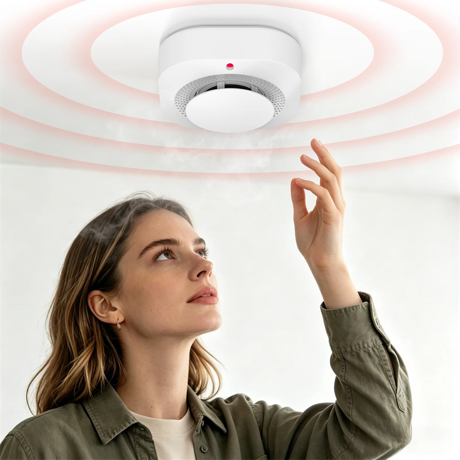 4 / 6 / 8 / 12 PCS Tuya Zigbee Smoke Detector 360° Detection Real-time Monitoring Alarm App Remote Push For Home Security