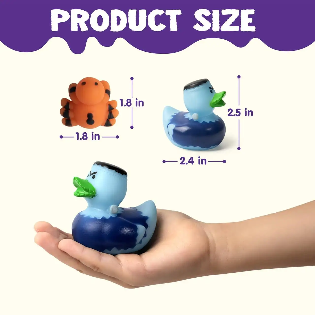 Joyfy 31 قطعة تقويم القدوم للهالوين 2025 تقويم القدوم على شكل بطة مطاطية للهالوين تقويم العد التنازلي