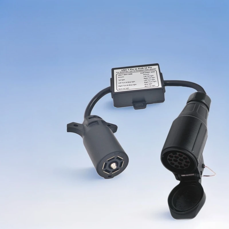 

Car Converter Round Connector Trailer Light Converter Accessories US 7-Way Plug To Eu 13-Pin US 7 Way To EU 7 US 4 To EU7