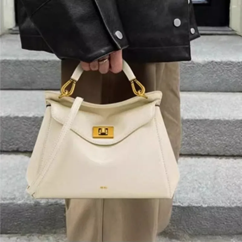 

JW PEI Fashion Premium Leather handbag, Lock clasp and High-quality Adjustable shoulder bag,Spring&Autumn Popular Women's Bag