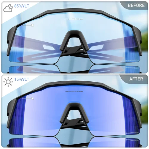 Kapvoe, nuevas gafas rojas para ciclismo al aire libre para hombre, gafas de sol para ciclismo Uv400, gafas fotocromáticas azules para bicicleta de montaña, gafas deportivas