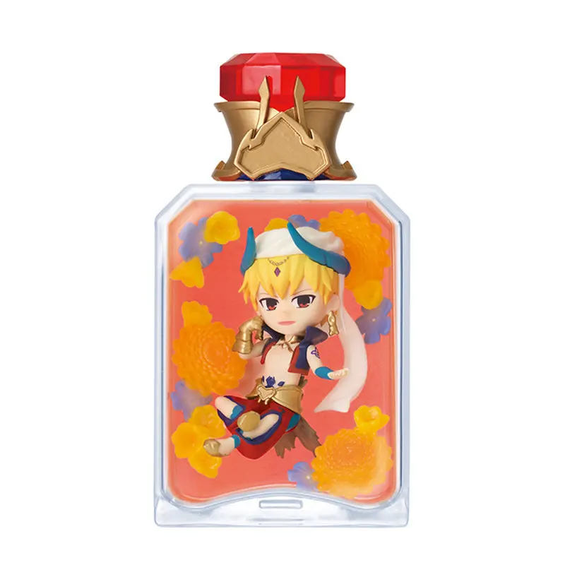 Re-Ment Authentic Fate Fgo Flor Garrafa de Vinho Série Caixa Cega Brinquedo Colecionável Matthew Gilgamesh Merlin Decoração Presentes