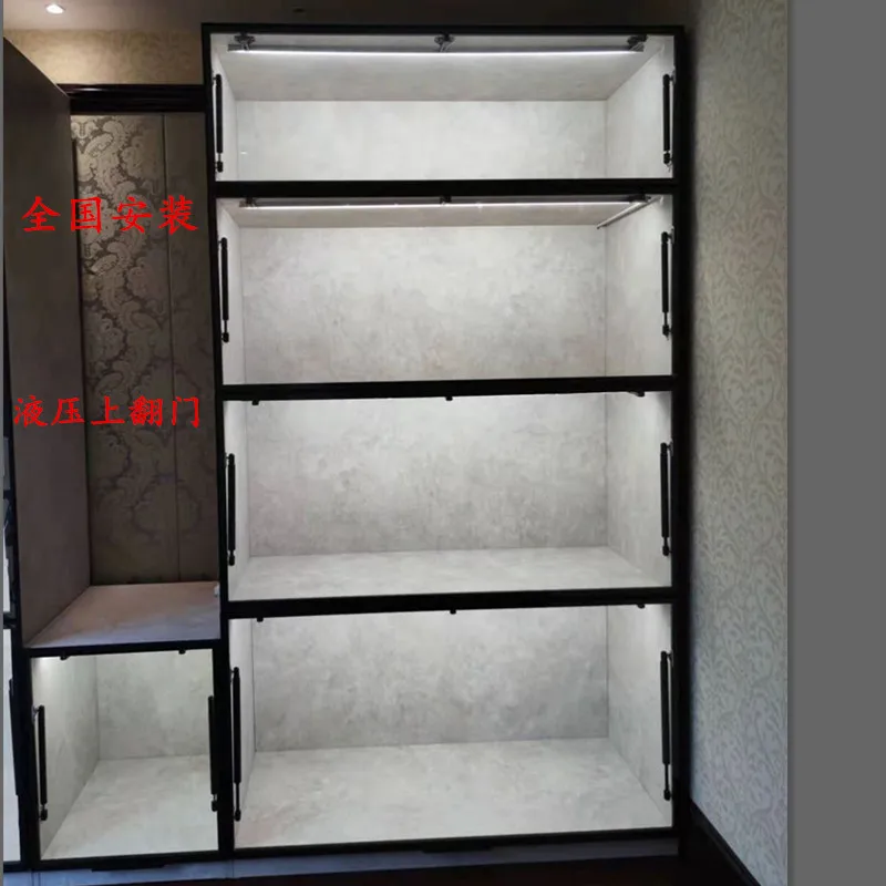 

Шкаф-витрина для фигурок из цельного дерева, модель шкафа с статуей gk, солдат Lego Hokage, пиратская гидравлическая витрина с раздвижной дверью, кабина