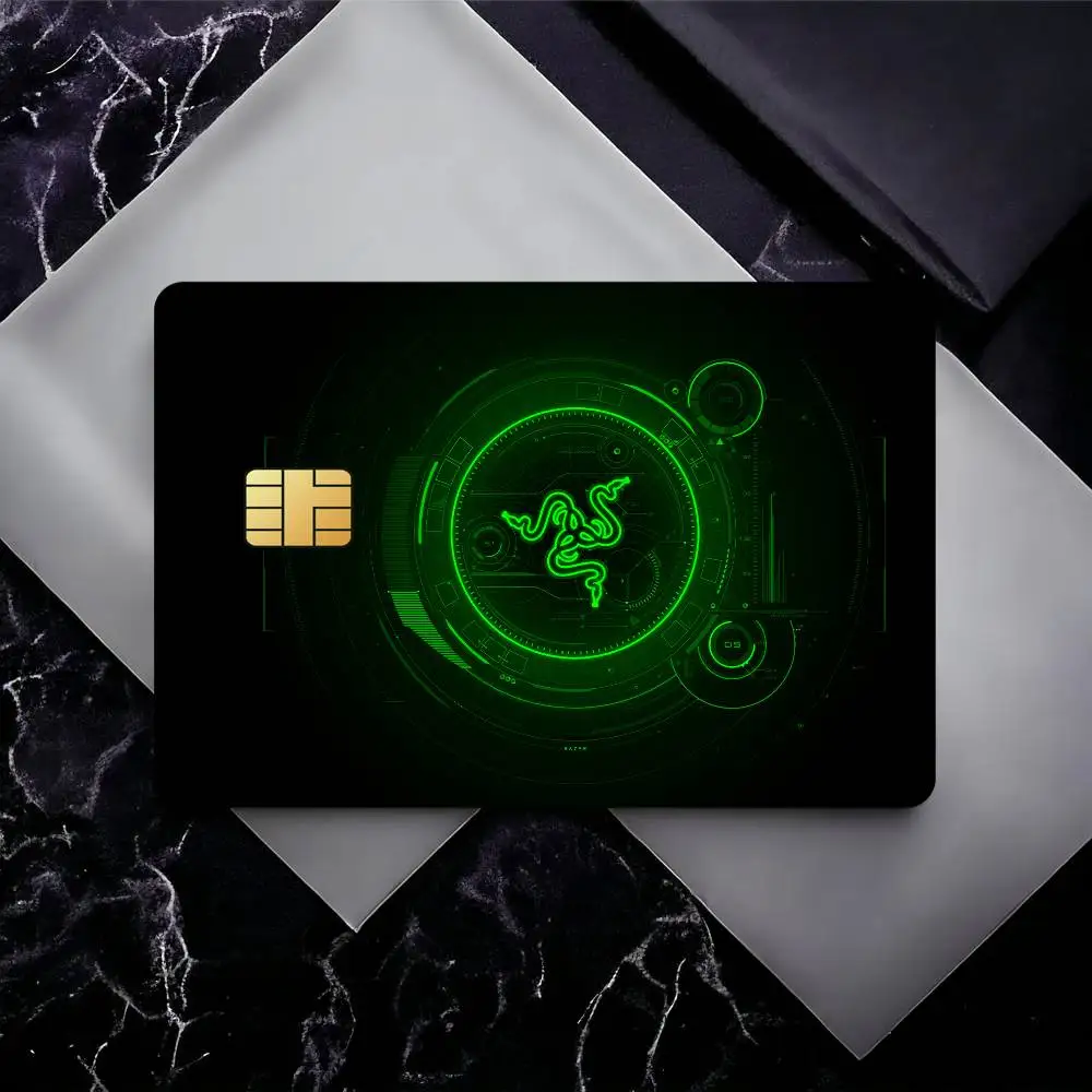 Game R-Razer Logo Credit Card Skin Stickers for Bank Card Bus Metro Card Sticker Waterproof Gift