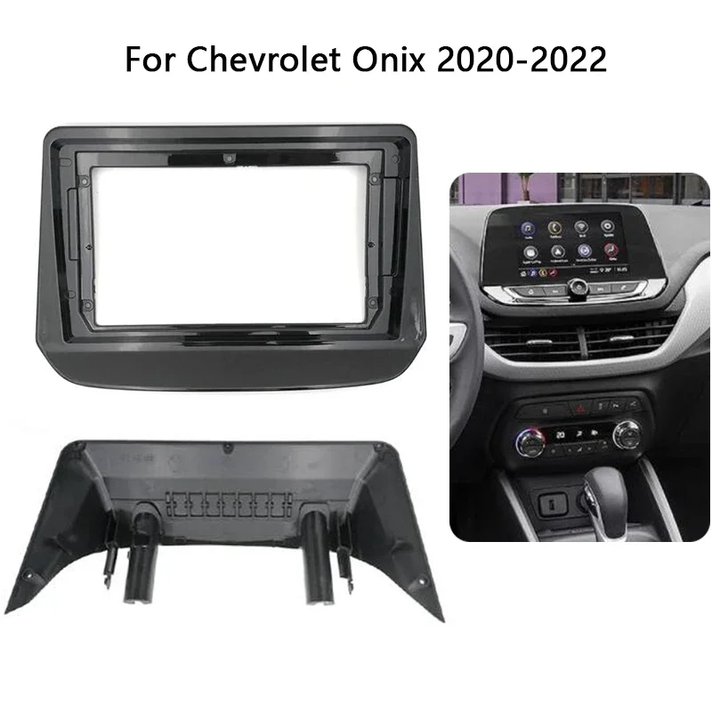 Car Radio Frame Kit For Chevrolet Onix 2020 2021 2022 Auto Stereo Install Dash Panel Fascia Bezel Center Console Holder