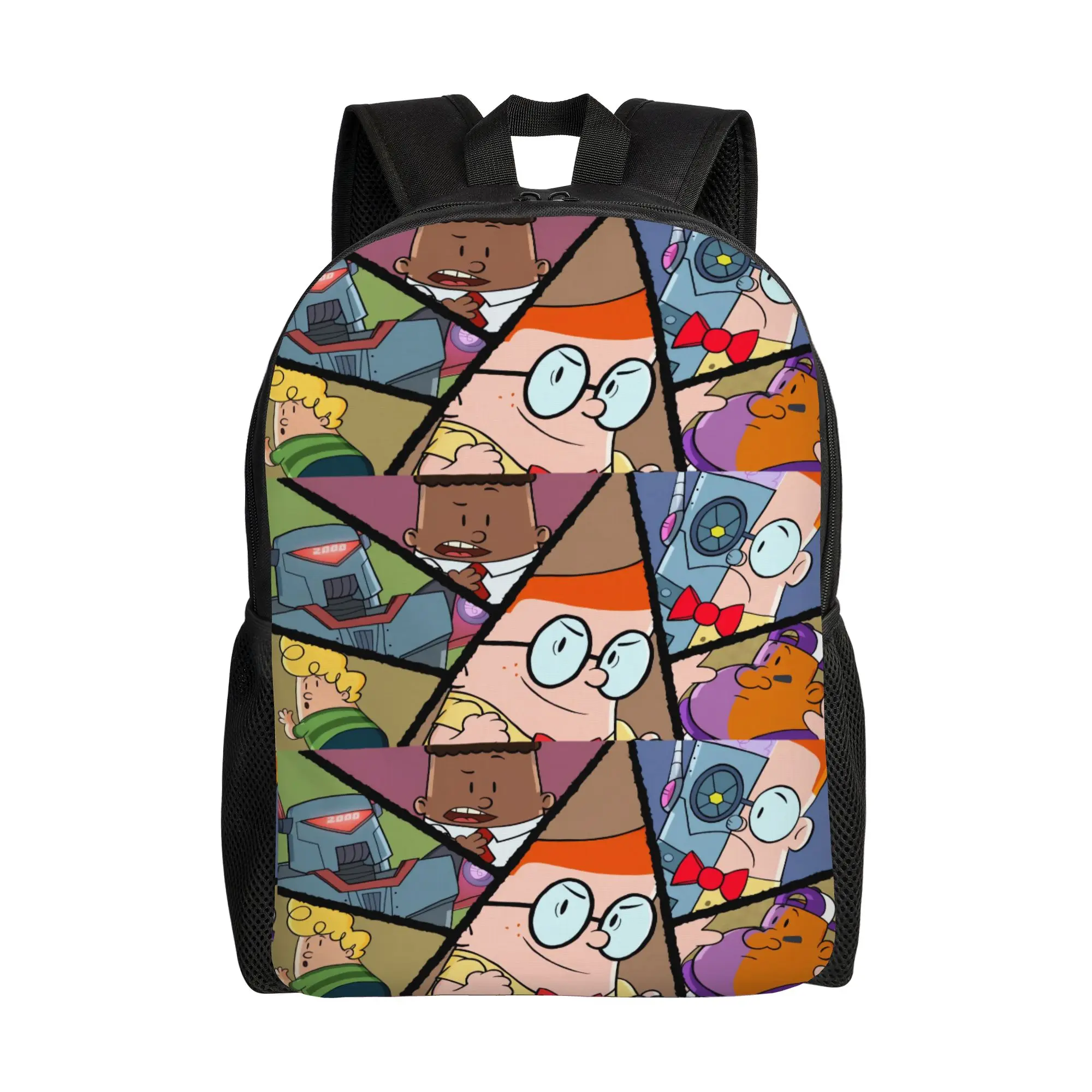 Captain Underpants Backpack Hiking Backpacks Boy Girl Colorful Lightweight High School Bags Fun Rucksack