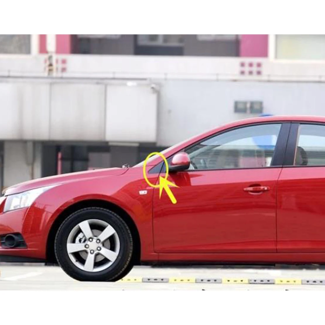 1 Pair Front Triangle Panel Window Mirror Corner Molding Trim Fit for Chevrolet Cruze 2009 2010 2011 2012-2014 95062831 95062832