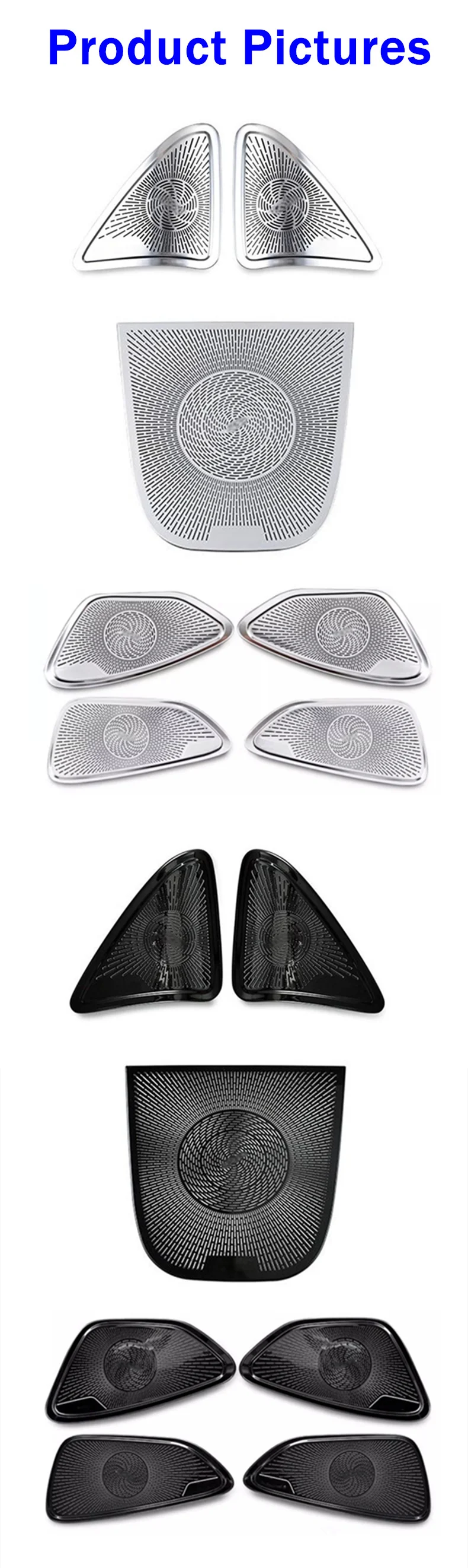 Auto Hupe Abdeckung Tür Horn Schutzhülle Dashboard Horn Abdeckung A-Säule Horn Abdeckung Für Mercedes Benz E Klasse W214 2024-2025 – Detail 3