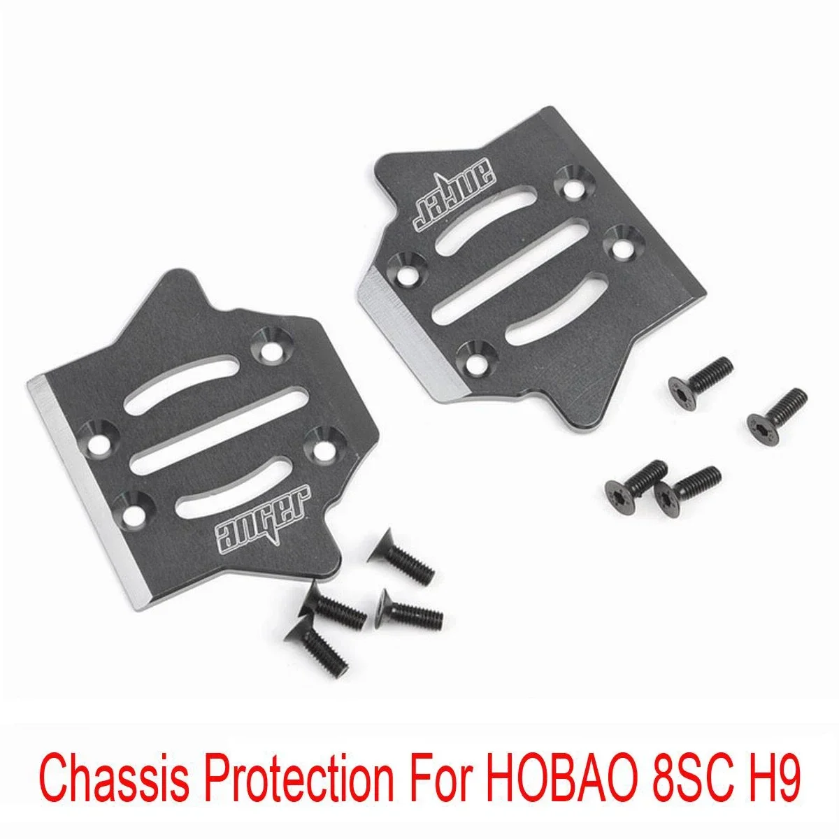 CNC Aluminum Metal Chassis Guard Protection Skid Plate Anti Scratch Platte For HOBAO 8SC H9 RC Car Upgrade Parts