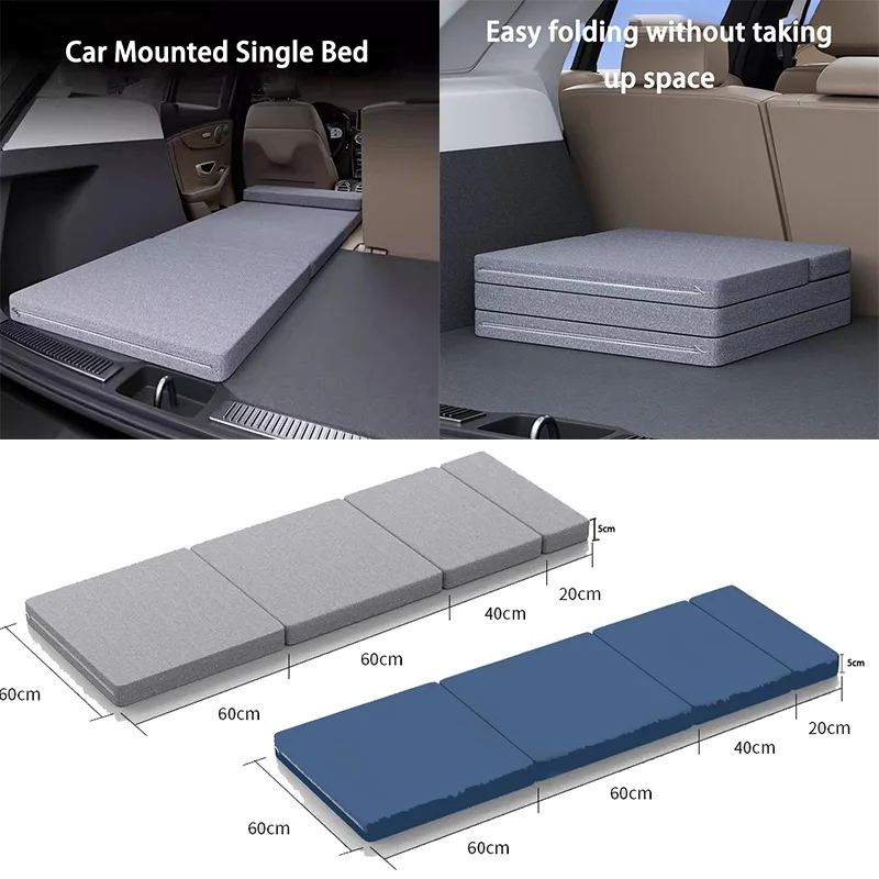 

Car Mattress Camping Bed Folding Bed Travel Sleeping Pad Office Rest Mat Car Rear Sleeping Pad Folding Extension Board