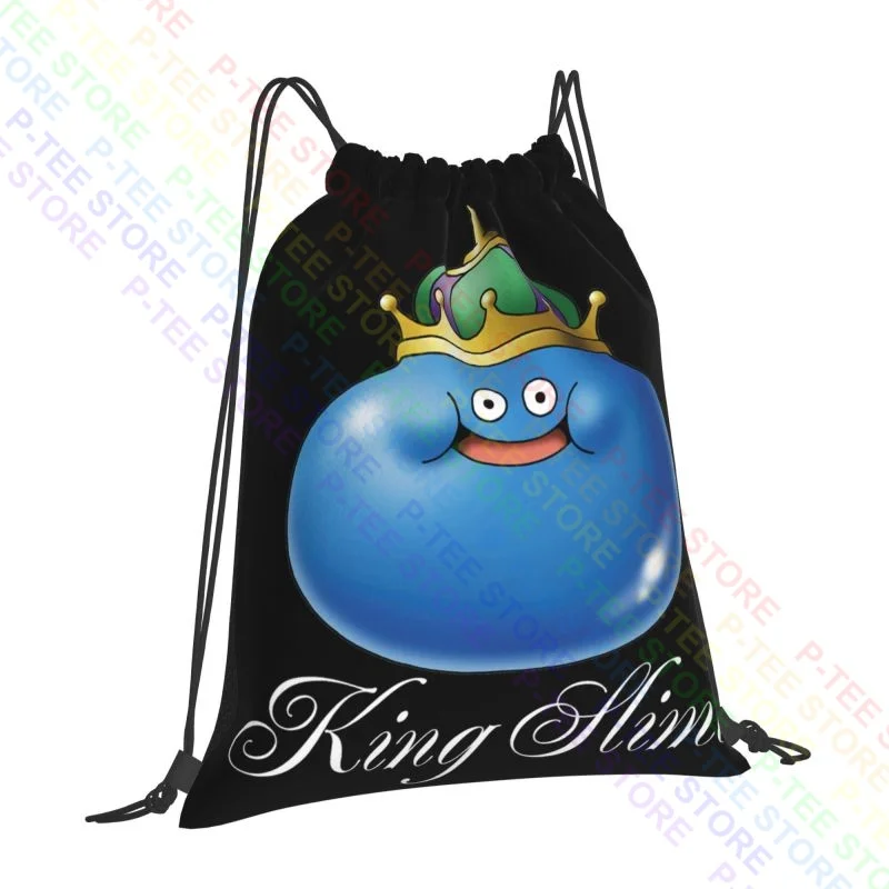 Dragon Quest King Slime Drawstring Bags Gym Bag Print Training Shopping Bag Bags For Travel