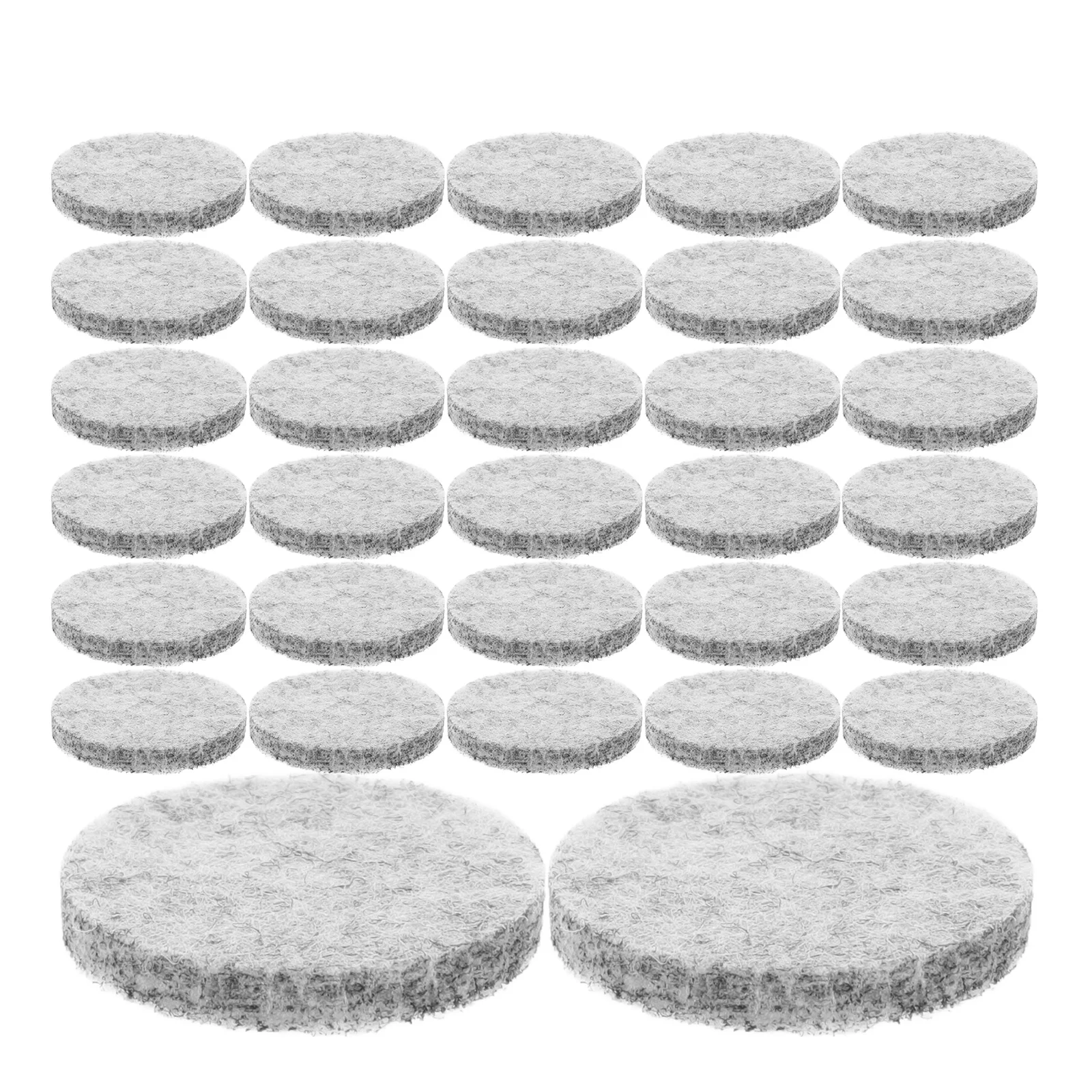 

100pcs Aromatherapy Cotton Pads Essential Oil Diffuser Fiber Core Necklace Refill Shallow Gray 30MM Health Supplies