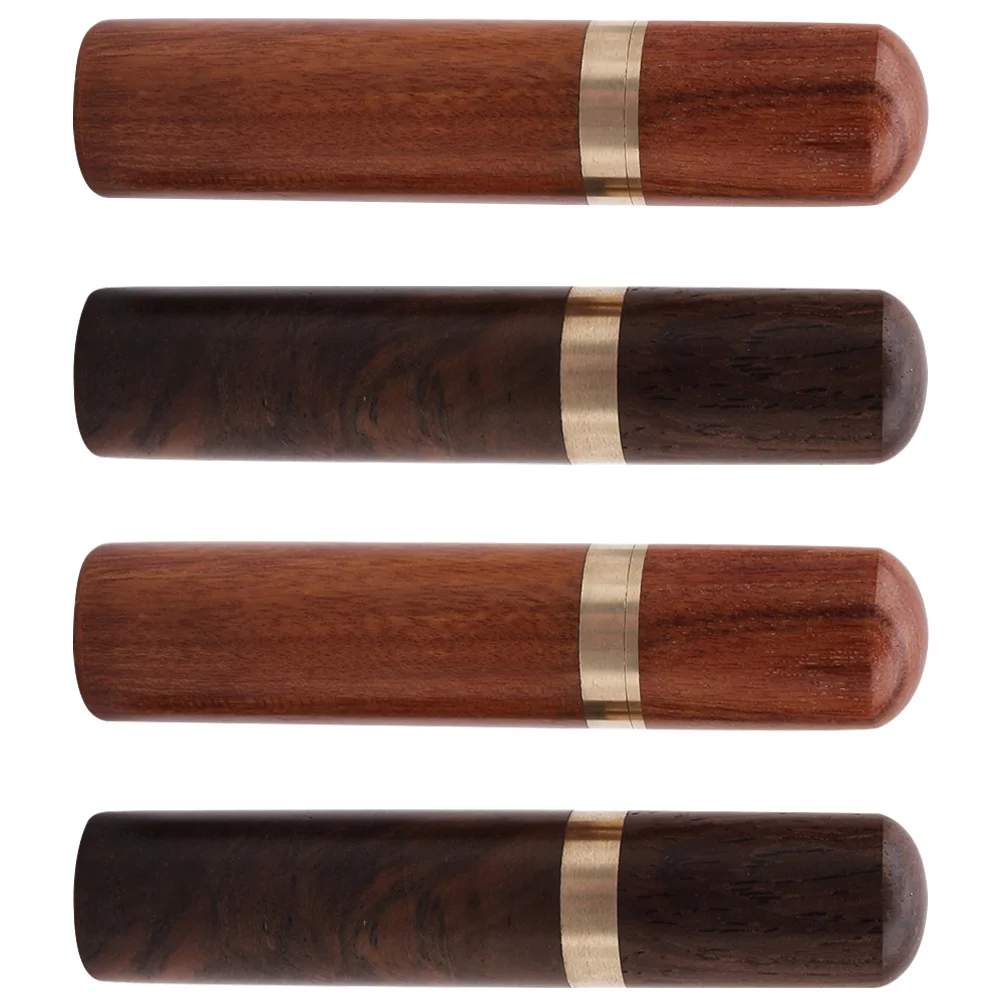 4pcs Sewing Needle Box Wooden Needle Case Threading Needles Holder Storage Container For Crafts Embroidery Tool Supply