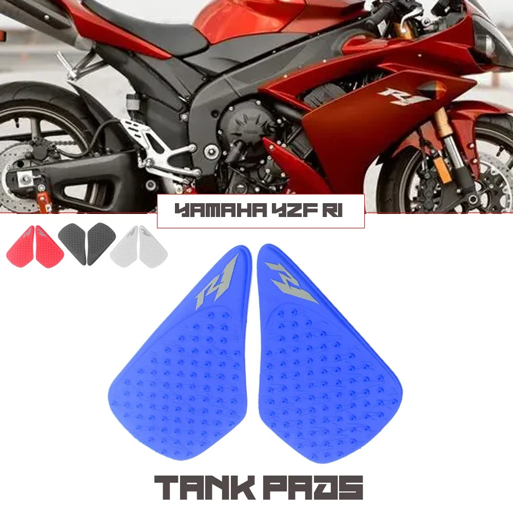 Motorcycle Anti Slip Tank Pad Protector Sticker Decal Gas Knee Grip Tank Traction Pad Side For YAMAHA YZF-R1 YZF R1 2004-2006
