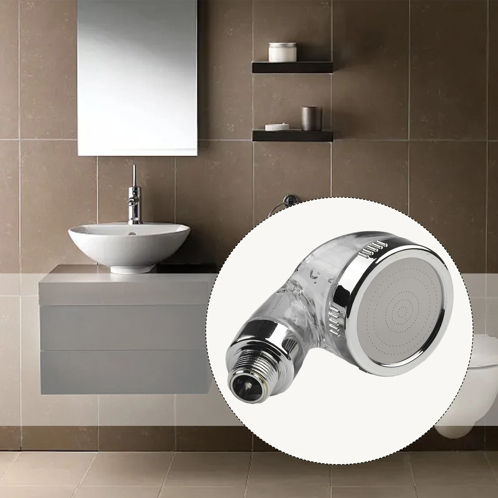 

Совершенно новая изысканная высококачественная практичная насадка для душа с отрицательными ионами, спа-насадка 110*75*63 мм, водосберегающий душ, 4 точки