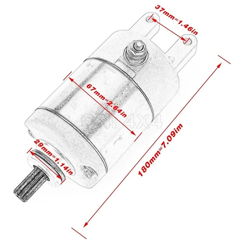 Starter motor for Linhai 260 300 400 ATV UTV  24101  1L0-1600-0000 Yamaha YP250 Majesty 250 400 CP250 Morphous 250  4HC-81890-00