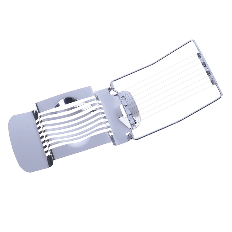 Stainless steel egg cutter preserved egg splitting tool fancy egg slicer^*..