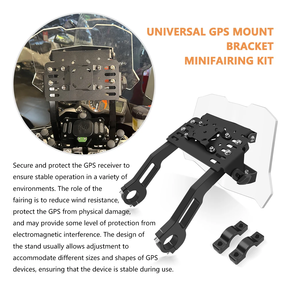 Para EX F/EC F/MC F 125-300 250-450 700SM/ES 2021-2024 Base de Monitor multifuncional soporte de navegación para teléfono móvil estabilizador GPS