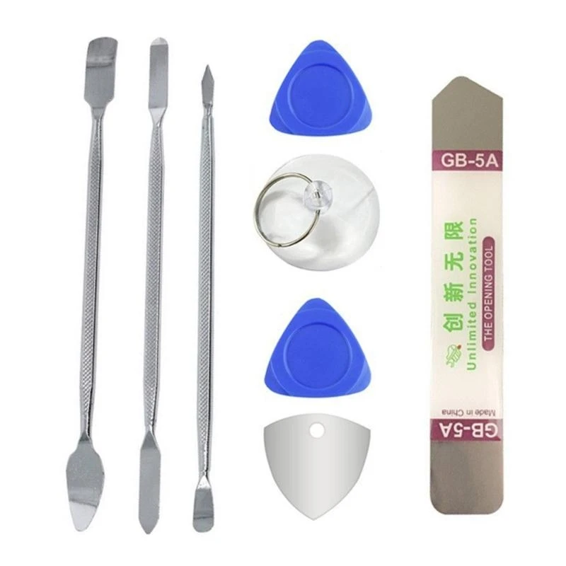 

652F 8Piece Metal Pry Lever Set, Multipurpose Manual Disassembly Tool for Electronics and Appliances Professional Technicians