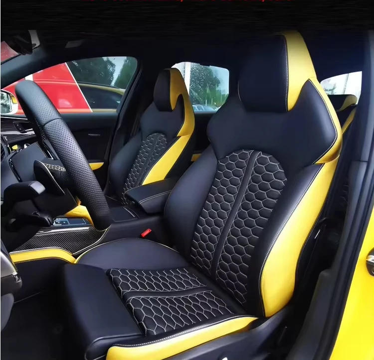 For Audi Rs 6 Sports Seat Sponge Interior Retrofit With Upgraded Modification Leather PU Material Modified Car Seats DOS