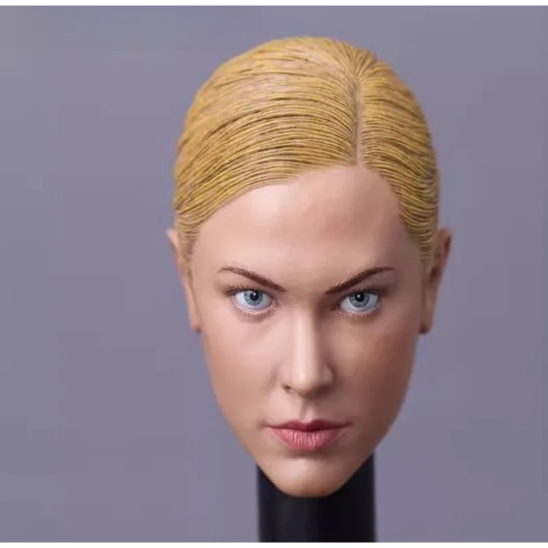 

Modular Art 1/6 Scale Female Soldier Yellow Hair Low Updo Terminator Beauty Head Carving for 12" TBL PH Toy Figures Body