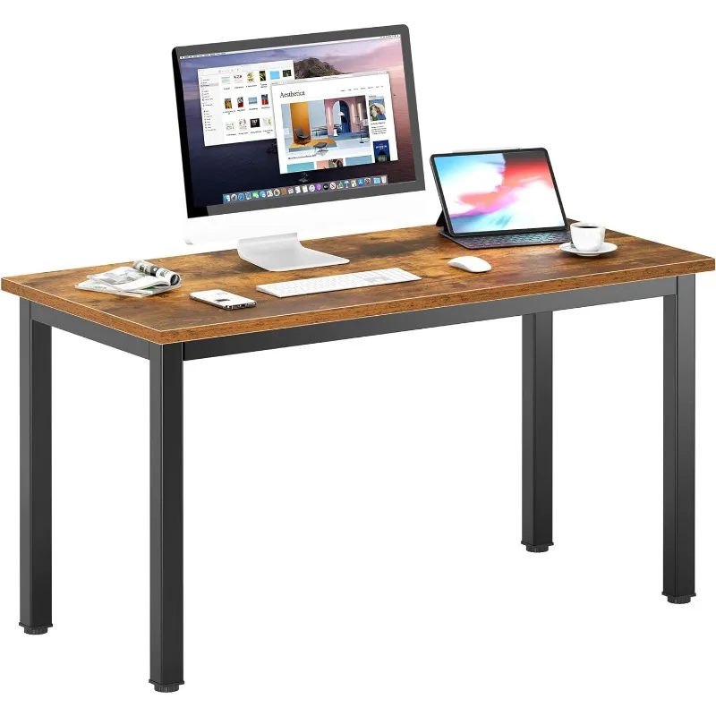 47 inches Medium Computer Desk, Home Composite Wood Board Desk, Decent and Steady Home Office School Desk/Workstation/Table