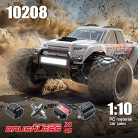 New Meijiaxin 10208 1:10 Brushless Little Monster Hypergo 2.4gch Electric Remote Control Car Rc High Speed Car Toy Gift