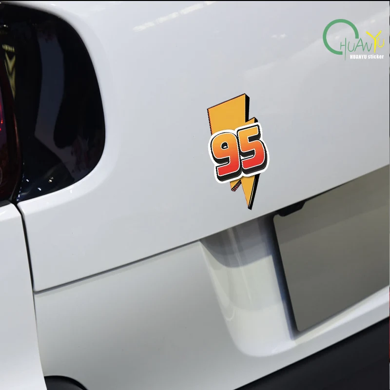 Lightning 95 fuel sticker; car decal; cool gas tank cover; motorcycle sticker; waterproof decal