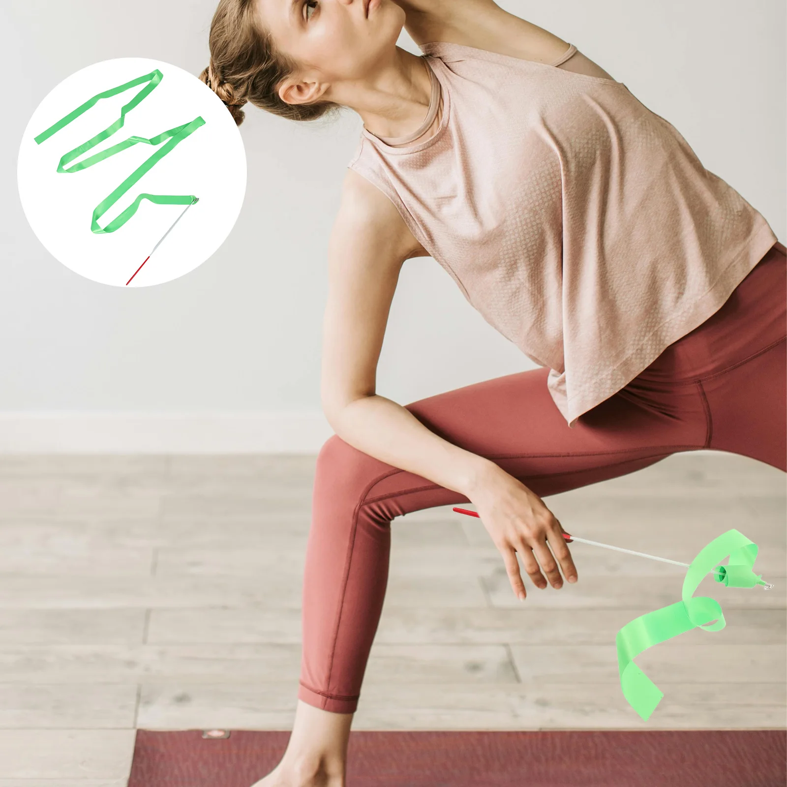 

5 Pcs Rhythmic Gymnastics Belt Dance Ribbons Child Satin Dancing Twirling Sticks