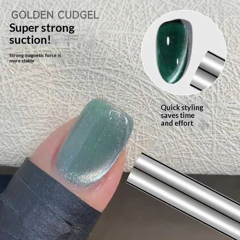 Dual End Nail Magnetic Stick Strong Portable Magnet Wand Reusable Manicure Tool for Home DIY Nail Art Salon Use