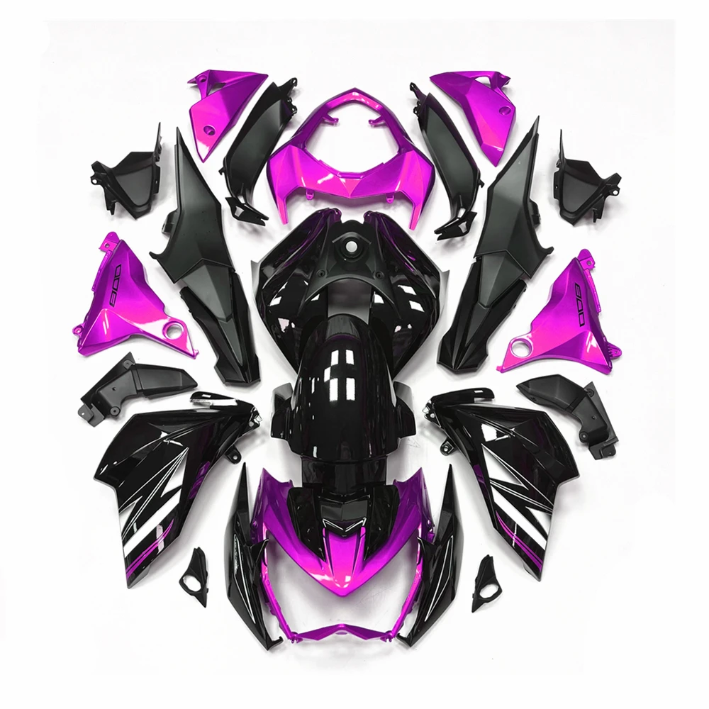 Motorcycle For Kawasaki Z800 2013-2014-2015-2016 Injection Bodywork Cowling Rose Purple Print Full Fairing Kit