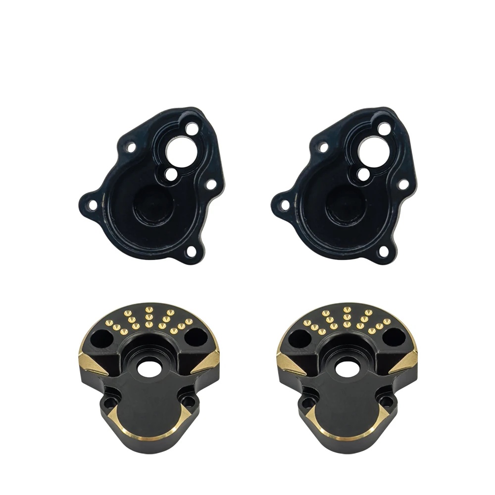 Revestimento de bronze traseiro externo e interno portal habitação 70.3g preto para redcat ascent-18 rc carro atualização peças crawler acessórios 1/18