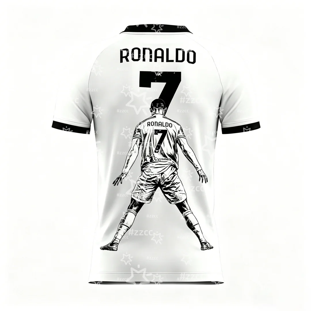 2026 Ronaldo fan gift No.7 Football jersey match training set Summer Sports Men's T-Shirt Children's Clothing Tee Y2k Woman ﻿