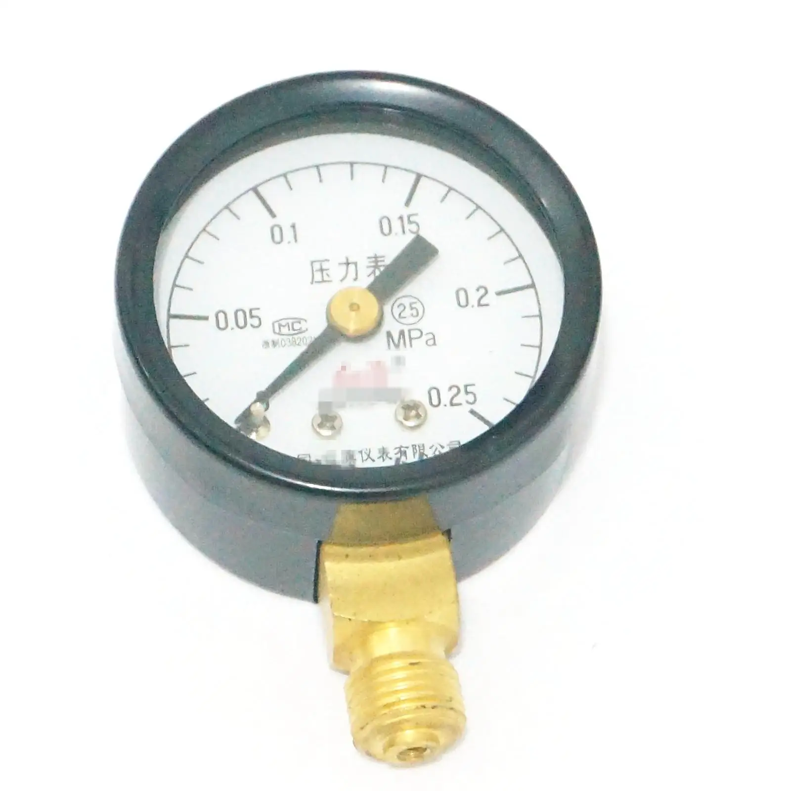 0-0.25Mpa Measurement Range Y-40 Radial Mount M10x1 Air Compressor Pressure Gauge Dial Diam 40mm Pneumatic Parts