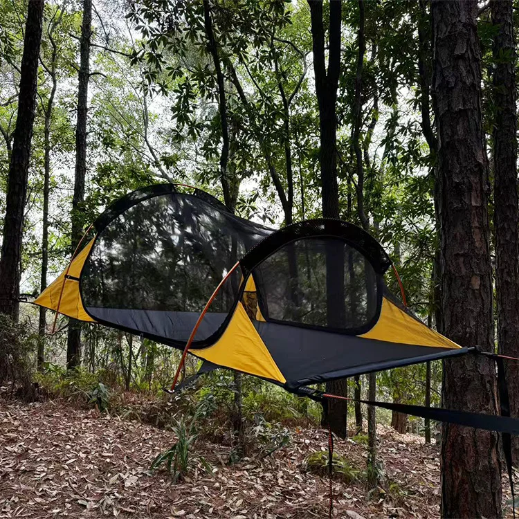 Rain Fly Waterproof Triangle Tree Hammock Tent Camping Hammock Outdoor Camping Hanging Tree Hammock Tent