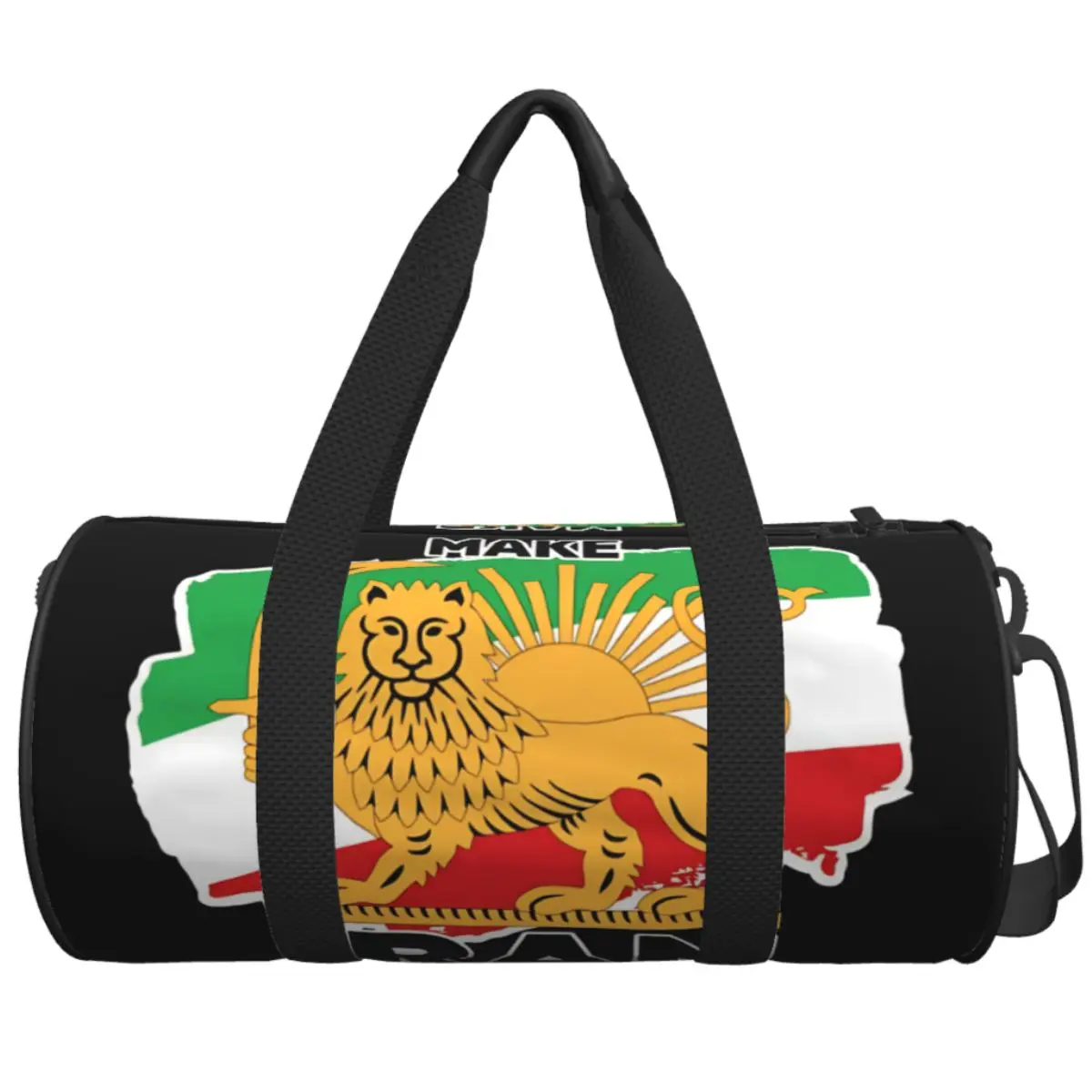

Make Iran Great Again Travel Bag Large Capacity Sport Bags Portable Men Women Pattern Gym Bag Fashion Funny Fitness Bag